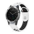 For Garmin Quatix 5 Sapphire 22mm Sports Breathable Silicone Watch Band(White+Black) -  by PMC TechLife | Online Shopping South Africa | PMC TechLife