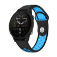For Garmin Forerunner 955 22mm Sports Breathable Silicone Watch Band(Black+Blue) -  by PMC TechLife | Online Shopping South Africa | PMC TechLife