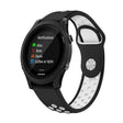 For Garmin Forerunner 935 22mm Sports Breathable Silicone Watch Band(Black+White) -  by PMC TechLife | Online Shopping South Africa | PMC TechLife
