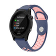 For Garmin Forerunner 935 22mm Sports Breathable Silicone Watch Band(Midnight Blue+Pink) -  by PMC TechLife | Online Shopping South Africa | PMC TechLife