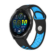 For Garmin Forerunner 965 22mm Sports Breathable Silicone Watch Band(Black+Blue) -  by PMC TechLife | Online Shopping South Africa | PMC TechLife