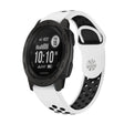 For Garmin Instinct 22mm Sports Breathable Silicone Watch Band(White+Black) -  by PMC TechLife | Online Shopping South Africa | PMC TechLife