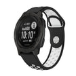For Garmin Instinct 22mm Sports Breathable Silicone Watch Band(Black+White) -  by PMC TechLife | Online Shopping South Africa | PMC TechLife