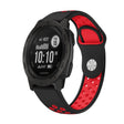 For Garmin Instinct 22mm Sports Breathable Silicone Watch Band(Black+Red) -  by PMC TechLife | Online Shopping South Africa | PMC TechLife