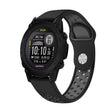 For Garmin Descent G1 22mm Sports Breathable Silicone Watch Band(Black+Grey) -  by PMC TechLife | Online Shopping South Africa | PMC TechLife