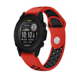For Garmin Descent G1 22mm Sports Breathable Silicone Watch Band(Red+Black) -  by PMC TechLife | Online Shopping South Africa | PMC TechLife