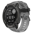 For Garmin Instinct 2X Solar 26mm Camouflage Printed Silicone Watch Band(Grey+Army Camouflage) -  by PMC TechLife | Online Shopping South Africa | PMC TechLife