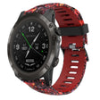 For Garmin D2 Delta PX 26mm Camouflage Printed Silicone Watch Band(Red+Jellyfish Camouflage) -  by PMC TechLife | Online Shopping South Africa | PMC TechLife