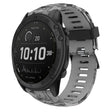 For Garmin Tactix Delta 26mm Camouflage Printed Silicone Watch Band(Grey+Army Camouflage) -  by PMC TechLife | Online Shopping South Africa | PMC TechLife