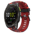 For Garmin Enduro 2 26mm Camouflage Printed Silicone Watch Band(Red+Jellyfish Camouflage) -  by PMC TechLife | Online Shopping South Africa | PMC TechLife