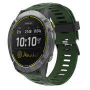 For Garmin Enduro 26mm Camouflage Printed Silicone Watch Band(Army Green+Army Camouflage)