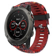 For Garmin Fenix 5X Sapphire 26mm Camouflage Printed Silicone Watch Band(Red+Jellyfish Camouflage) -  by PMC TechLife | Online Shopping South Africa | PMC TechLife