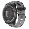 For Garmin Fenix 3 26mm Camouflage Printed Silicone Watch Band(Grey+Army Camouflage) -  by PMC TechLife | Online Shopping South Africa | PMC TechLife