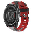 For Garmin Fenix 3 HR 26mm Camouflage Printed Silicone Watch Band(Red+Army Camouflage) -  by PMC TechLife | Online Shopping South Africa | PMC TechLife