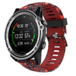 For Garmin Descent MK 1 26mm Camouflage Printed Silicone Watch Band(Red+Jellyfish Camouflage) -  by PMC TechLife | Online Shopping South Africa | PMC TechLife