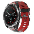 For Garmin Descent MK 2 26mm Camouflage Printed Silicone Watch Band(Red+Army Camouflage) -  by PMC TechLife | Online Shopping South Africa | PMC TechLife