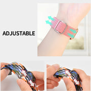 For Xiaomi Mi Band 8 ENKAY Hat-Prince 2 in 1 Set Full Coverage Screen Protector + Elastic Braided Nylon Watch Band(Blue)
