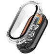 For Xiaomi Mi Band 8 ENKAY Hat-Prince Full Coverage PC Frame + Tempered Glass Film Watch Case(Transparent) - Watch Cases by ENKAY | Online Shopping South Africa | PMC TechLife | Buy Now Pay Later Mobicred