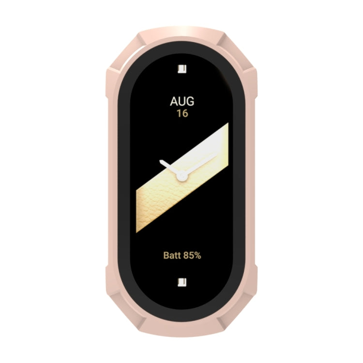 For Xiaomi Mi Band 8 ENKAY Hat-Prince Full Coverage PC Frame + Tempered Glass Film Watch Case(Black)