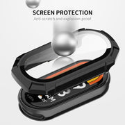 For Xiaomi Mi Band 8 ENKAY Hat-Prince Full Coverage PC Frame + Tempered Glass Film Watch Case(Black)