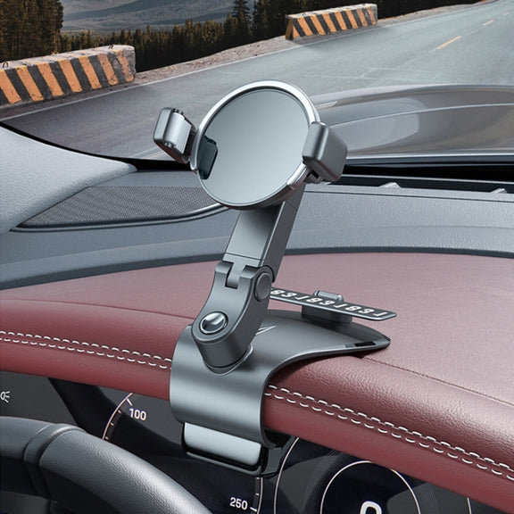 088 With Parking Phone Sign 360 Degrees Rotation Car Dashboard Mount Cell Phone Holder(Green)