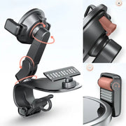 088 With Parking Phone Sign 360 Degrees Rotation Car Dashboard Mount Cell Phone Holder(Pink)