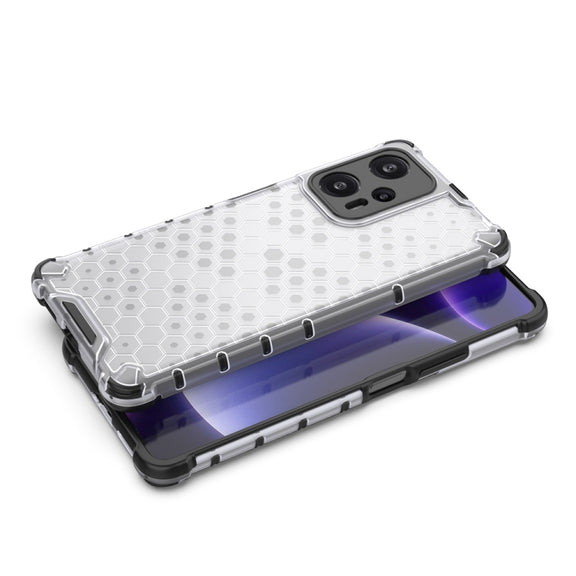 For Xiaomi Poco F5 Shockproof Honeycomb Phone Case(Green)