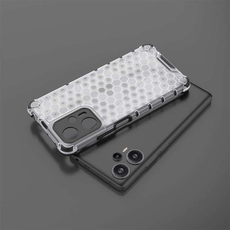 For Xiaomi Poco F5 Shockproof Honeycomb Phone Case(Green)