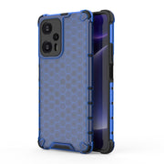 For Xiaomi Redmi Note 12 Pro 4G Shockproof Honeycomb Phone Case(Blue)