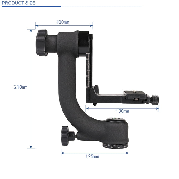C022 Horizontal 360 Degree Gimbal Tripod Ball Head