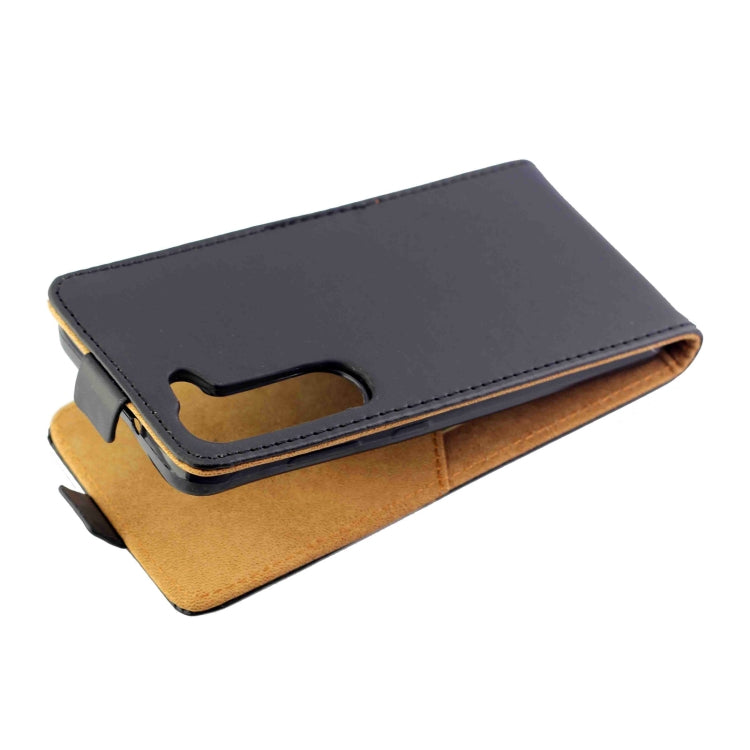 For Samsung Galaxy S23 5G Vertical Flip Leather Phone Case with Card Slot(Black)