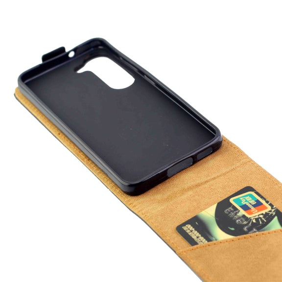 For Samsung Galaxy S23 5G Vertical Flip Leather Phone Case with Card Slot(Black)