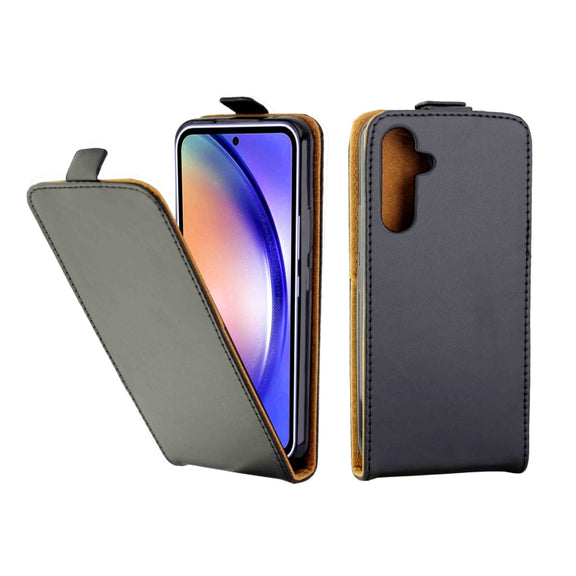 For Samsung Galaxy A54 5G Vertical Flip Leather Phone Case with Card Slot(Black)