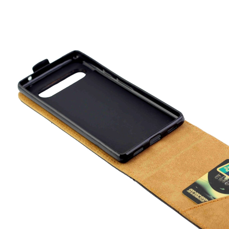For Google Pixel 7A Vertical Flip Leather Phone Case with Card Slot(Black)