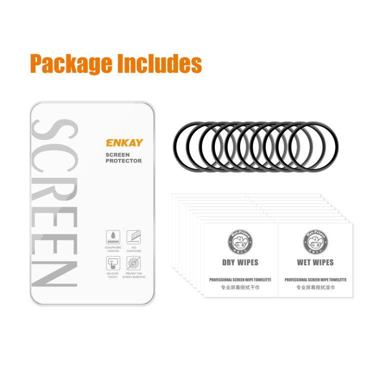 10pcs For Huawei Watch 4 ENKAY 3D Full Coverage Soft PC Edge + PMMA HD Screen Protector Film
