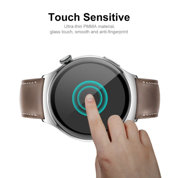 5pcs For Huawei Watch 4 ENKAY 3D Full Coverage Soft PC Edge + PMMA HD Screen Protector Film