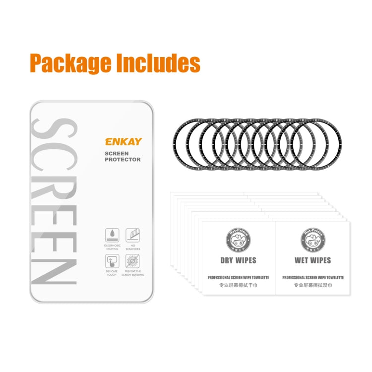 10pcs For Huawei Watch 4 Pro ENKAY 3D Full Coverage Soft PC Edge + PMMA HD Screen Protector Film
