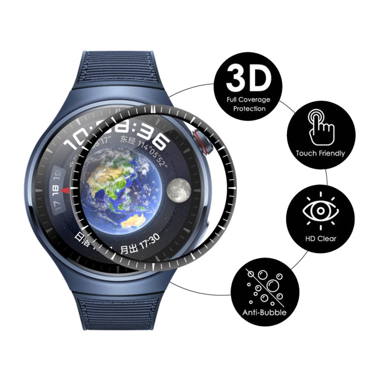 5pcs For Huawei Watch 4 Pro ENKAY 3D Full Coverage Soft PC Edge + PMMA HD Screen Protector Film