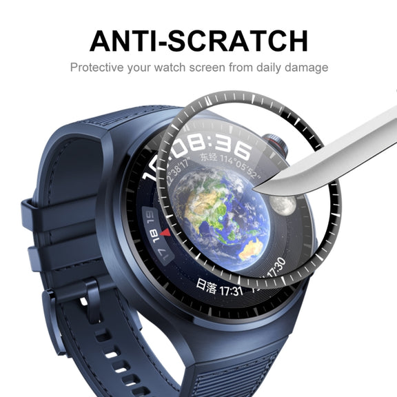 5pcs For Huawei Watch 4 Pro ENKAY 3D Full Coverage Soft PC Edge + PMMA HD Screen Protector Film