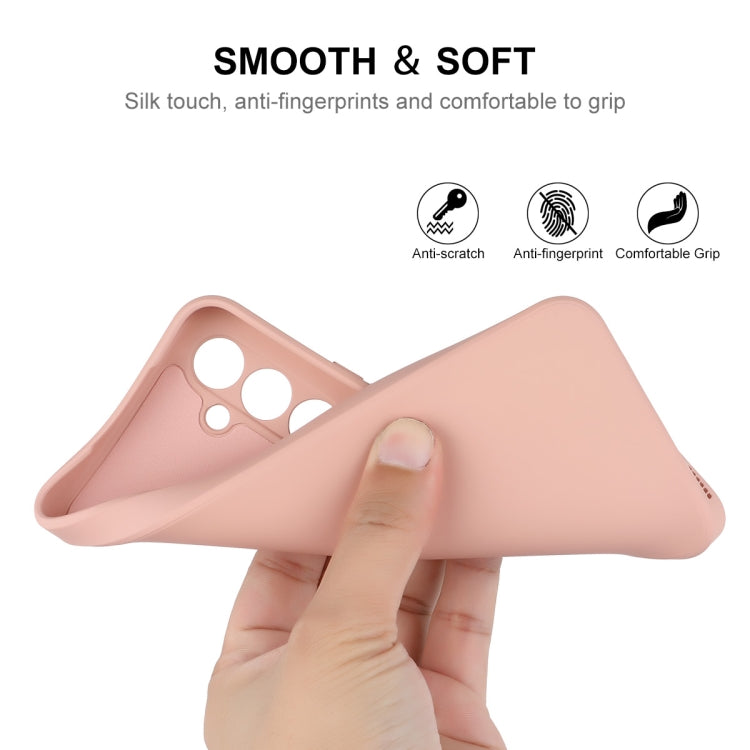 For Samsung Galaxy A54 5G ENKAY Liquid Silicone Phone Case with Tempered Film(Light Green)