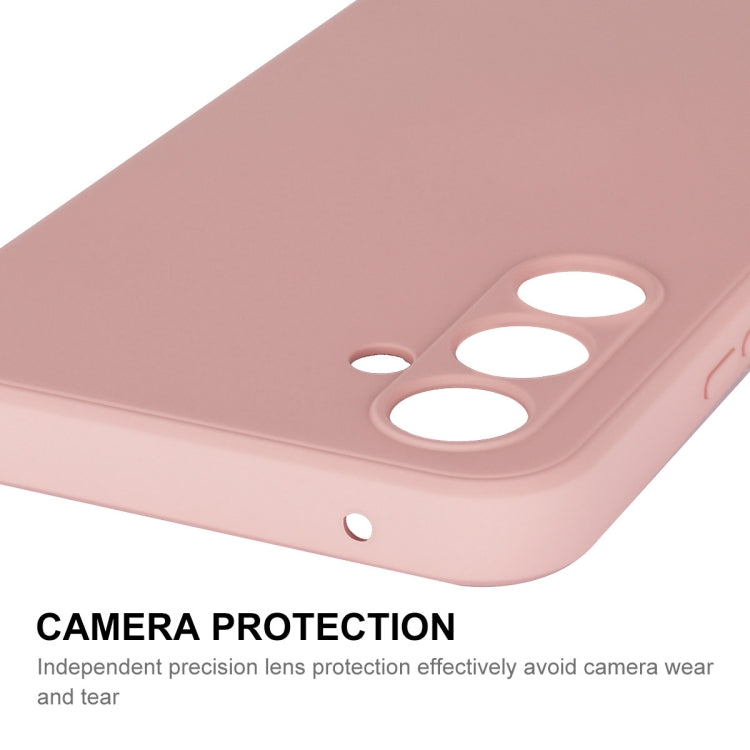 For Samsung Galaxy A54 5G ENKAY Liquid Silicone Phone Case with Tempered Film(Light Green)