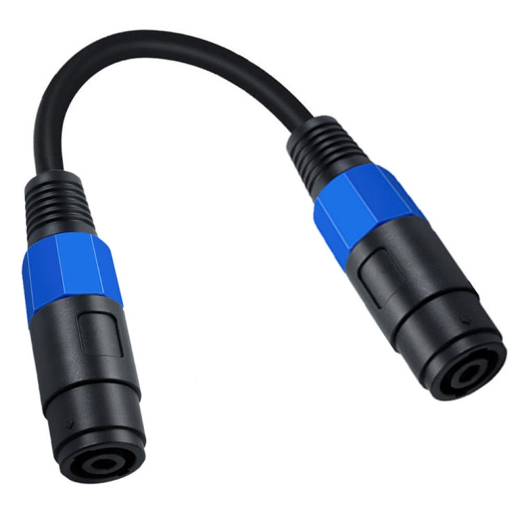 JUNSUNMAY Speakon Female to Speakon Female Audio Speaker Adapter Cable, Length: 50cm