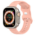 For Apple Watch 8 45mm Reverse Buckle Dot Texture Silicone Watch Band(Pink) - Watch Bands by PMC TechLife | Online Shopping South Africa | PMC TechLife