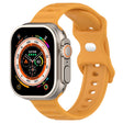 For Apple Watch 8 45mm Reverse Buckle Dot Texture Silicone Watch Band(Yellow) - Watch Bands by PMC TechLife | Online Shopping South Africa | PMC TechLife