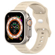 For Apple Watch 7 45mm Reverse Buckle Dot Texture Silicone Watch Band(Khaki) - Watch Bands by PMC TechLife | Online Shopping South Africa | PMC TechLife