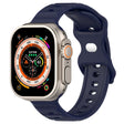 For Apple Watch 7 45mm Reverse Buckle Dot Texture Silicone Watch Band(Midnight Blue) - Watch Bands by PMC TechLife | Online Shopping South Africa | PMC TechLife