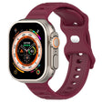 For Apple Watch SE 40mm Reverse Buckle Dot Texture Silicone Watch Band(Wine Red) - Watch Bands by PMC TechLife | Online Shopping South Africa | PMC TechLife