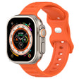 For Apple Watch 42mm Reverse Buckle Dot Texture Silicone Watch Band(Orange) - Watch Bands by PMC TechLife | Online Shopping South Africa | PMC TechLife