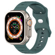 For Apple Watch 42mm Reverse Buckle Dot Texture Silicone Watch Band(Olive Green) - Watch Bands by PMC TechLife | Online Shopping South Africa | PMC TechLife