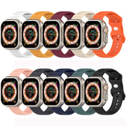 For Apple Watch 4 40mm Reverse Buckle Dot Texture Silicone Watch Band(Midnight Blue)